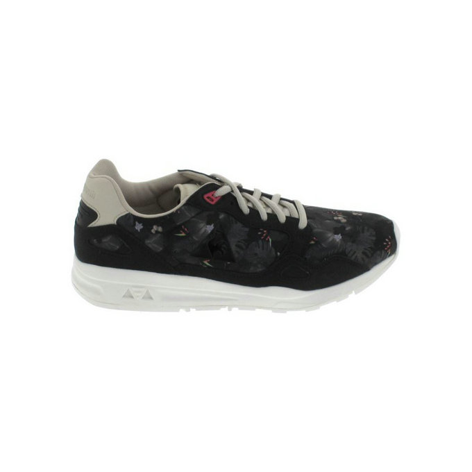 Le Coq Sportif Lcs R900 Hiver Floral Noir Bronze Noir - Chaussures Basket Femme